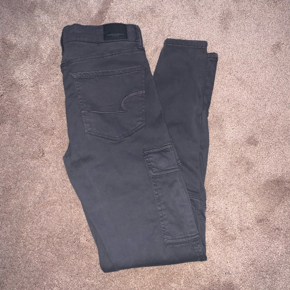 American Eagle grey size 2 high rise jeggings